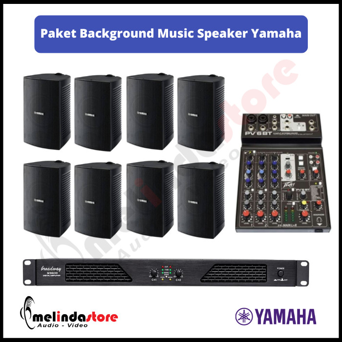 Paket Background Music Indoor Speaker Yamaha | 8 Speaker